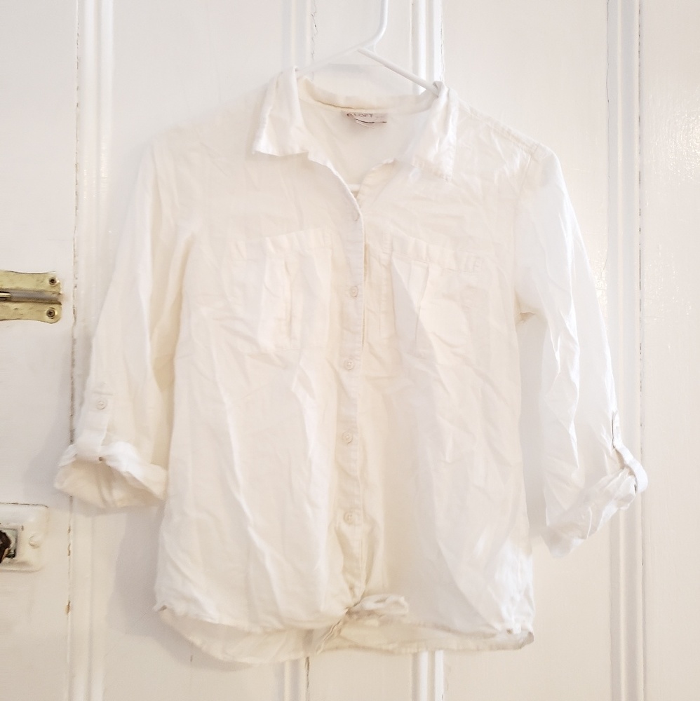 Button down tie shirt